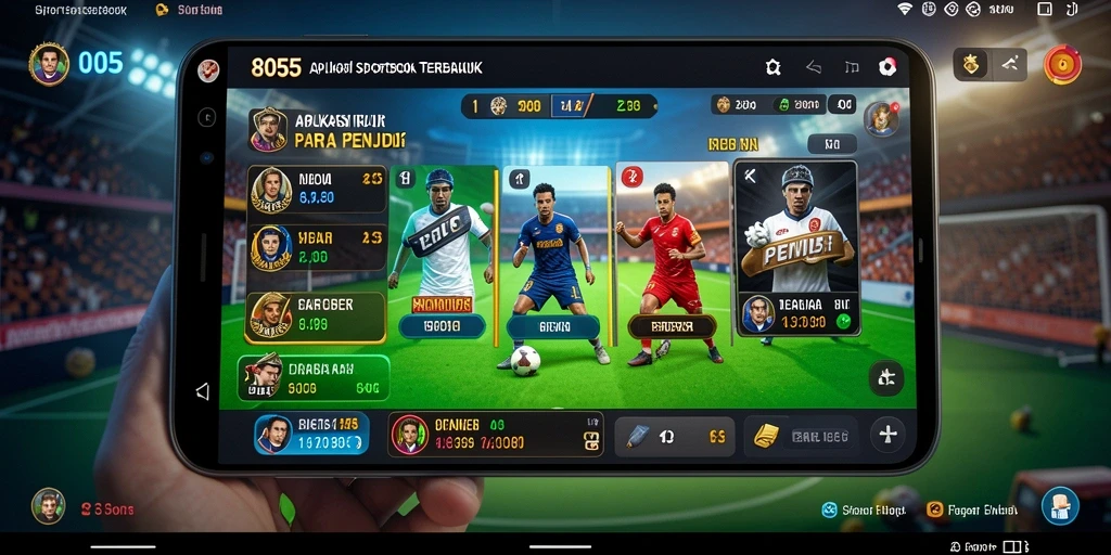 Tampilan gameplay yang menarik dari aplikasi Sportsbook 8055.