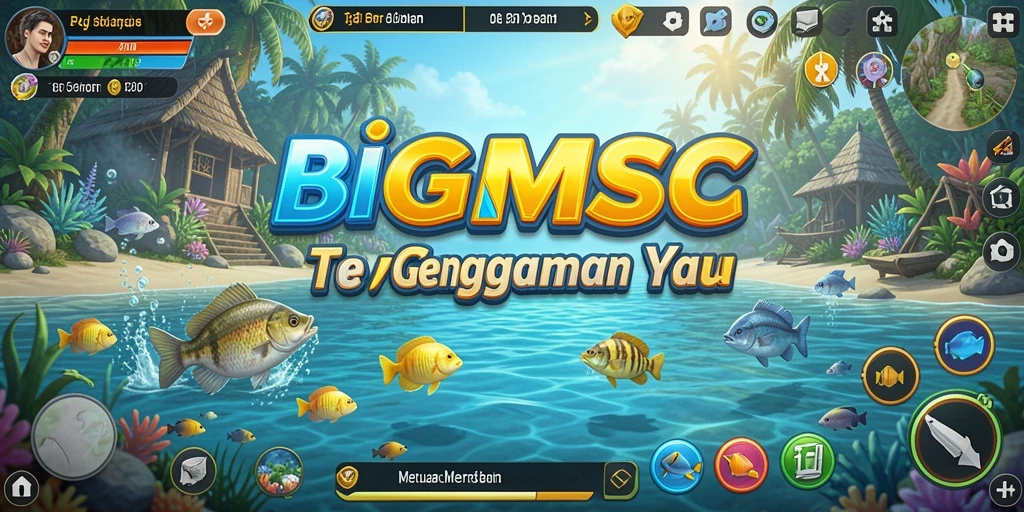 Tangkapan ikan yang memukau dalam gameplay BIGMSG.