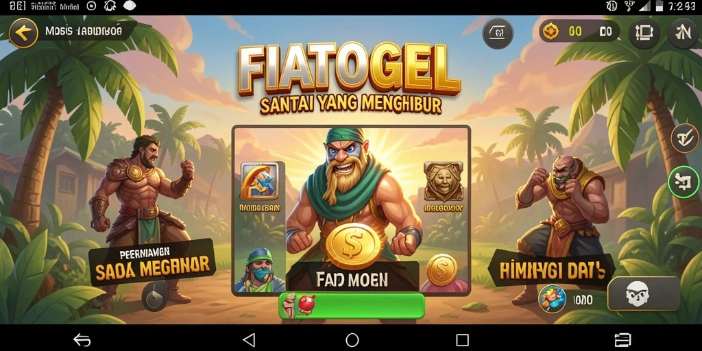Tampilan gameplay seru dari FIATOGEL yang mengasyikkan.
