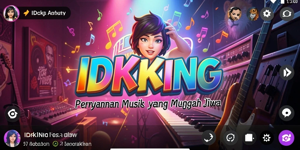 Tampilan menarik dari gameplay IDRKING yang penuh dengan musik dan tantangan.
