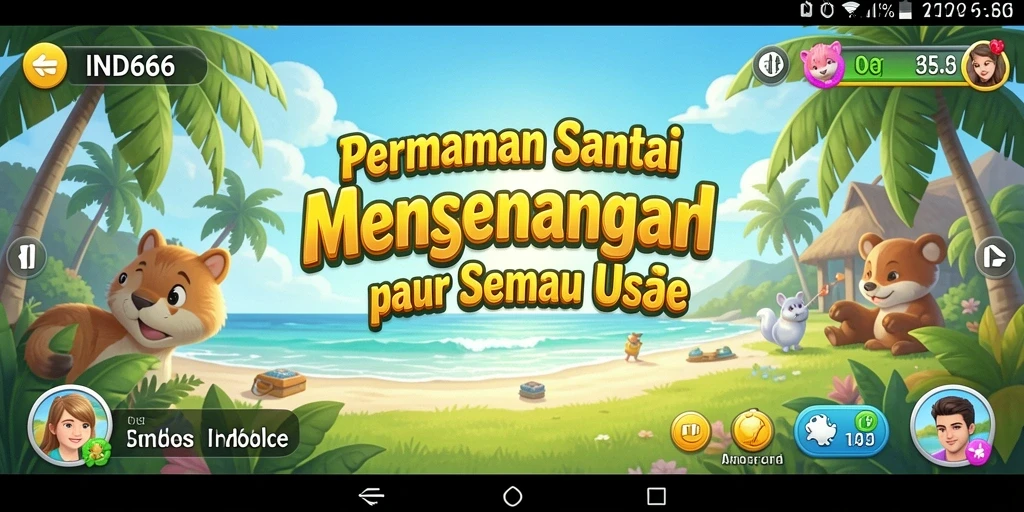 Screenshot IND666 menampilkan karakter beraksi dalam gameplay santai.