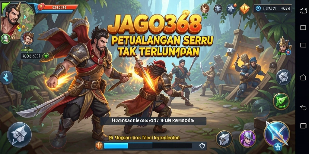 Screenshot gameplay JAGO368 menampilkan petualangan yang mendebarkan.