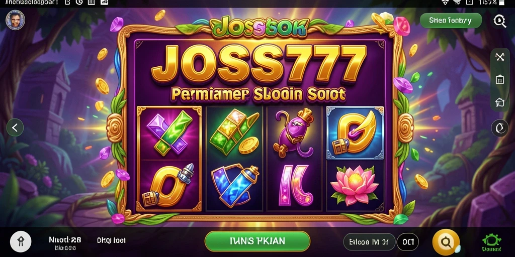Tampilan gameplay yang seru dari JOSS777 saat bermain slot.