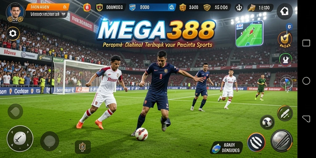 Tampilan menarik dari gameplay MEGA388 yang mengusung tema olahraga.