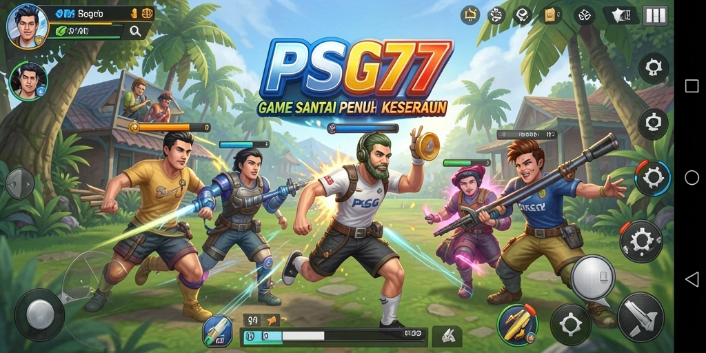 Tampilan gameplay PSG77 yang seru dan penuh warna.