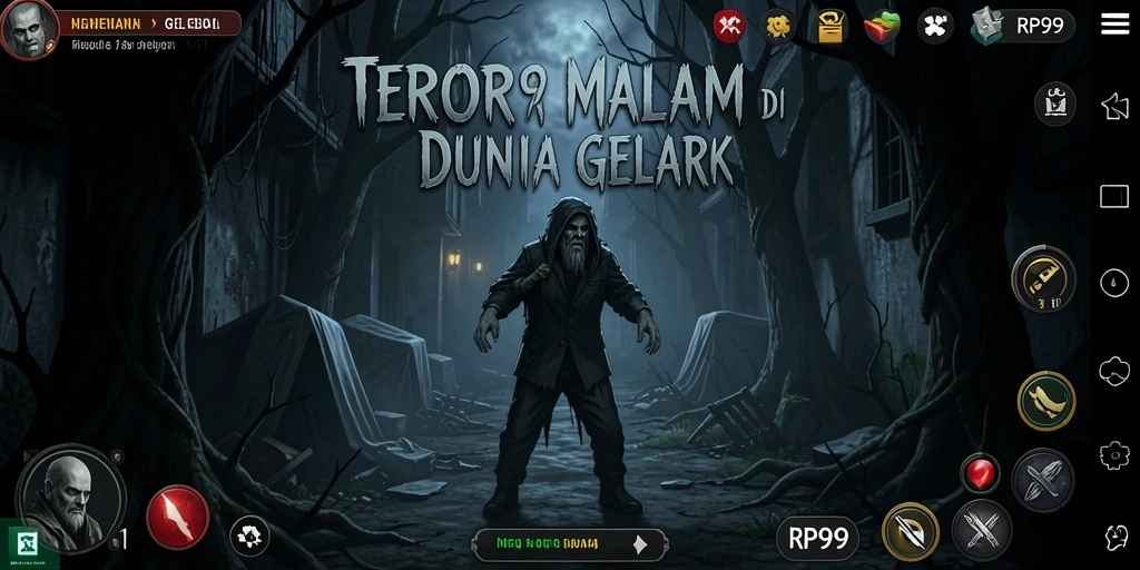 Tampilan gameplay mengerikan dari game horor RP99.