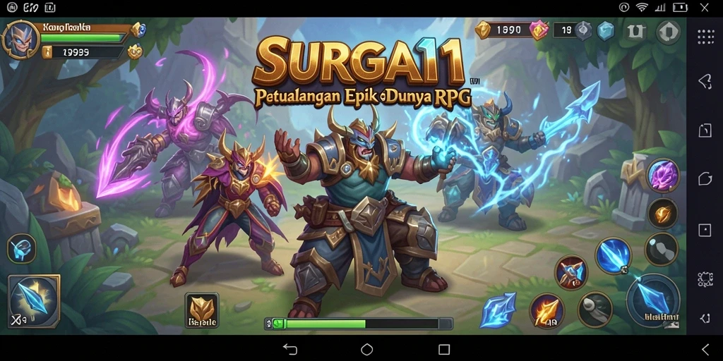 Gameplay SURGA11 dengan grafik memukau dan aksi RPG mendebarkan.