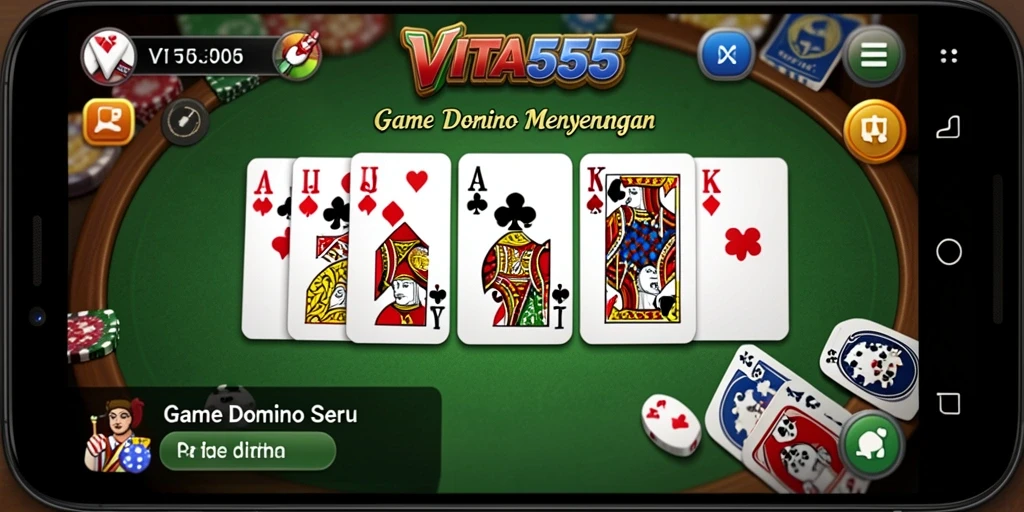 Tampilan gameplay seru dalam VITA555 dengan efek visual memukau.