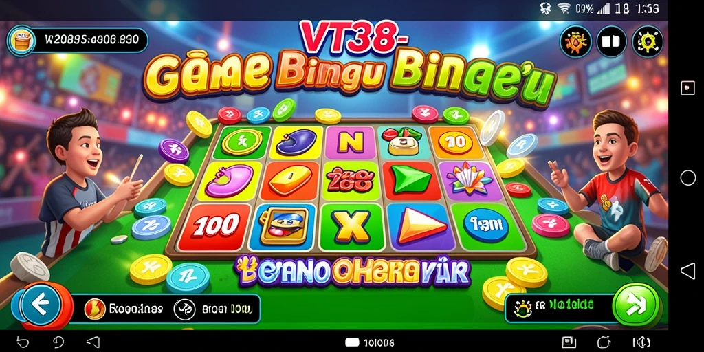 Tampilan gameplay Bingo yang seru dan interaktif di VT38.