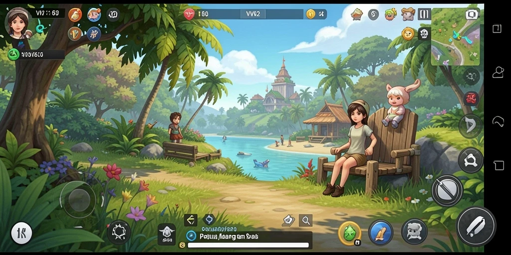 Tangkapan layar utama menampilkan gameplay santai dari VV62.